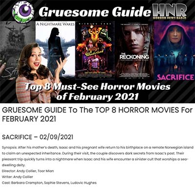 GRUESOME GUIDE To The TOP 8 HORROR MOVIES For FEBRUARY 2021